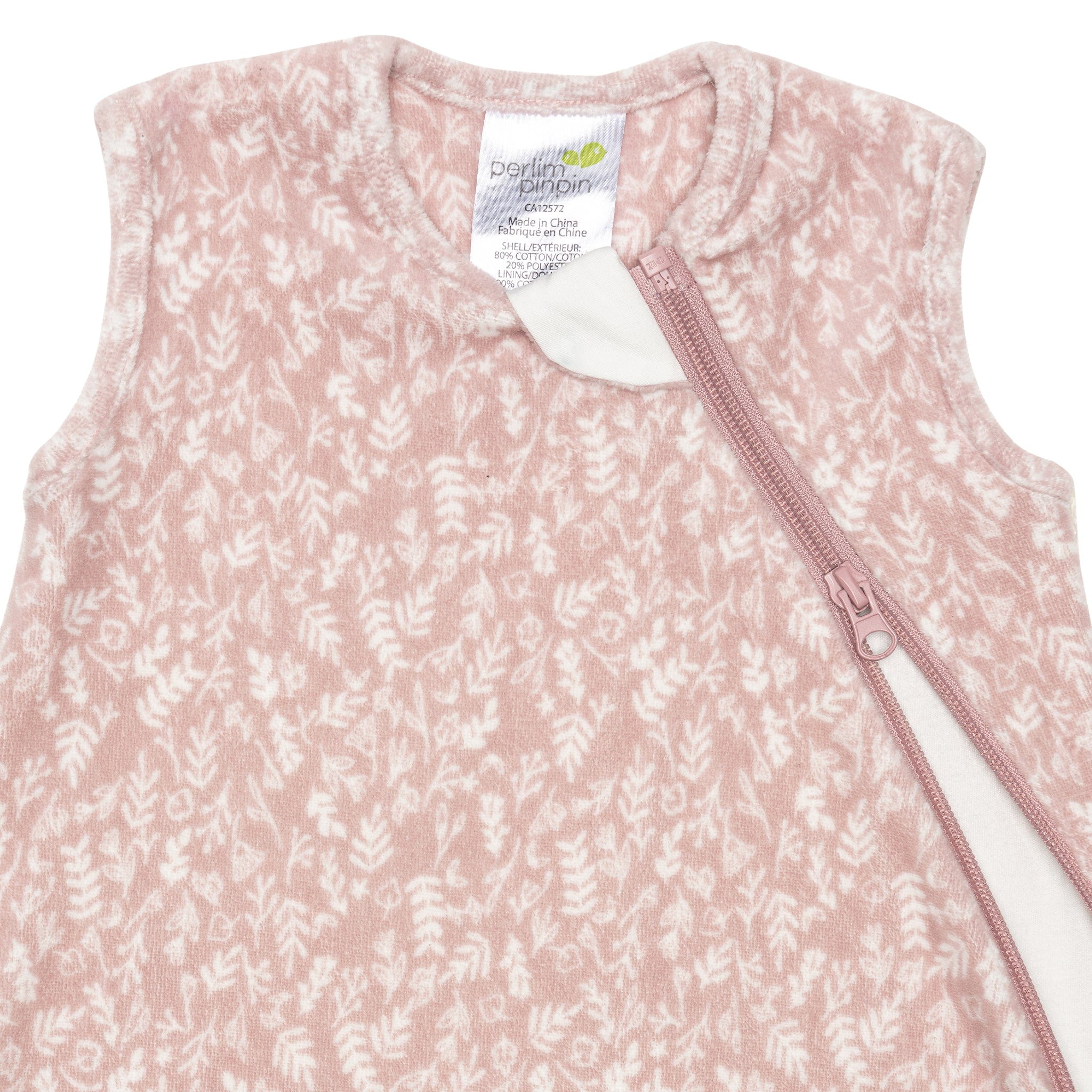 Velvet sleep sack - Floral (1.0 tog)