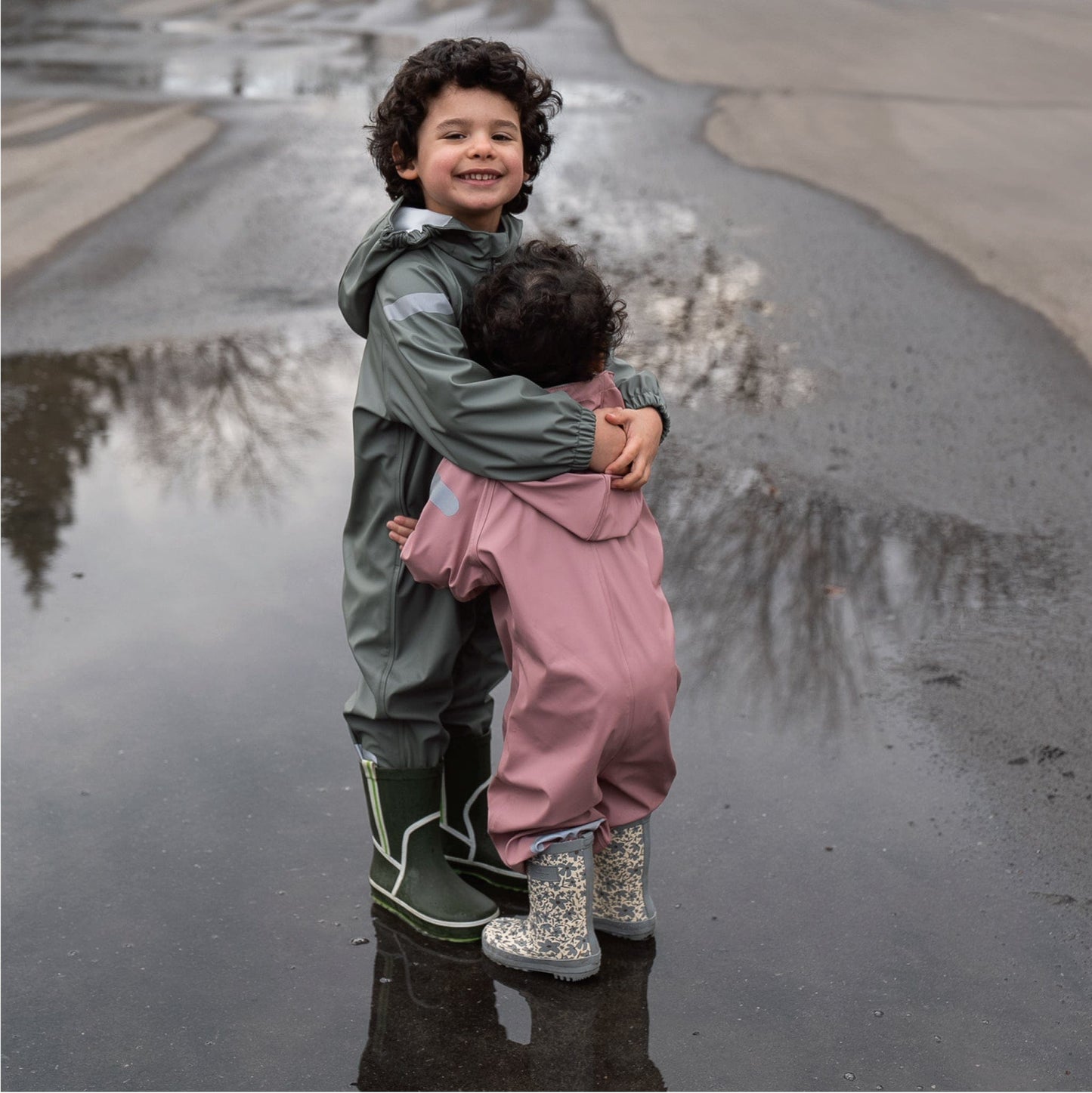 Rainwear one-piece suit - Peony
