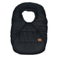 Winter elastic-fitted cover for car seat - Black