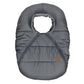 Winter elastic-fitted cover for car seat - Grey