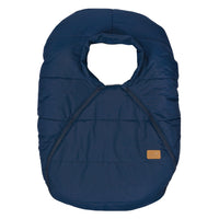 Winter elastic-fitted cover for car seat - Navy