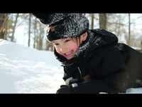 Two piece boy kid snowsuit - Black & Hunter