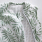 Woven cotton sleep sack - Tropical green (2.0 togs)