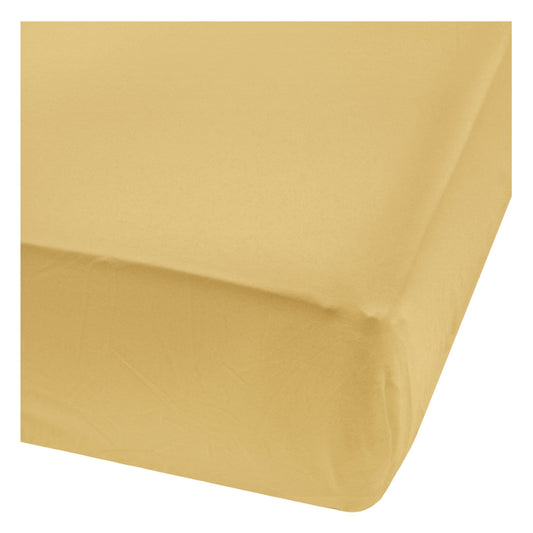 Bamboo fitted sheet - Curry