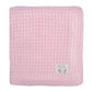 Bamboo knitted blanket - pink