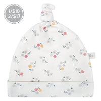 Bonnet pour nouveau-né en bambou - Floral