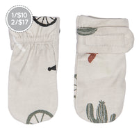 Newborn bamboo scratch mittens - Country