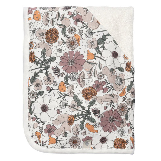 Bamboo hooded towel - Floral Patch