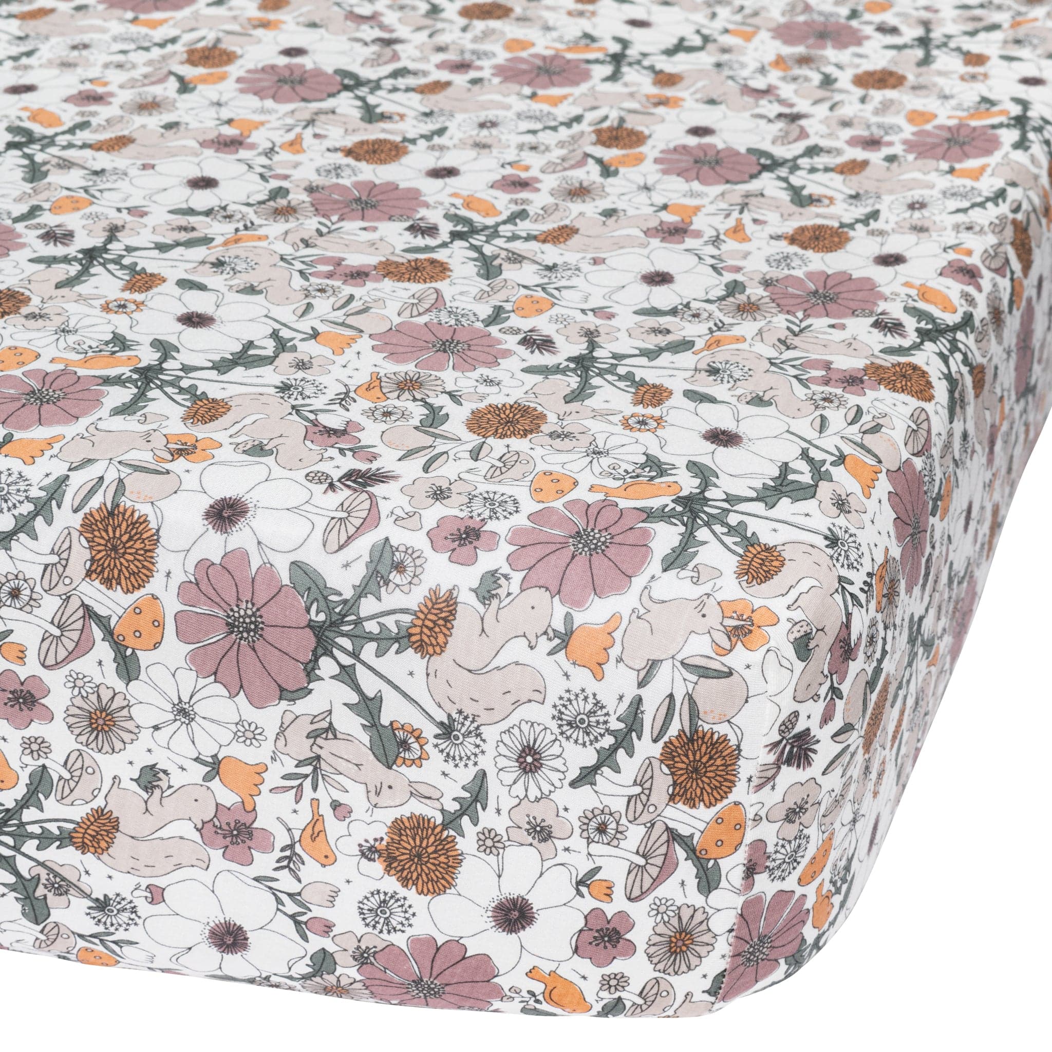 Bamboo Fitted sheet Floral Patch Perlimpinpin