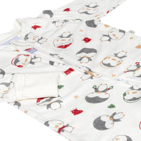 Bamboo baby sleeper - Xmas Penguins