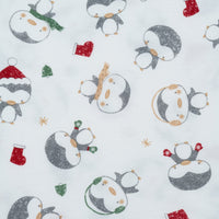 Bamboo baby sleeper - Xmas Penguins