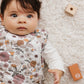 Quilted bamboo sleep bag - Floral Patch (2.5 togs)
