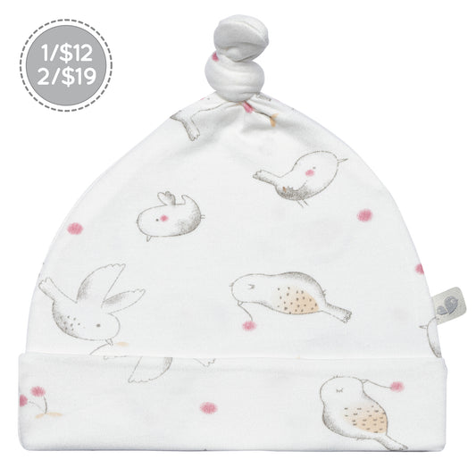 Newborn bamboo knotted hat - Flickers