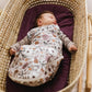 Bamboo newborn sleep bag - Floral Patch (1.0 tog)
