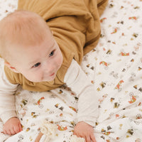 Quilted bamboo sleep sack - Honey (1.0 tog)