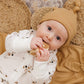 Newborn bamboo knotted hat - Honey