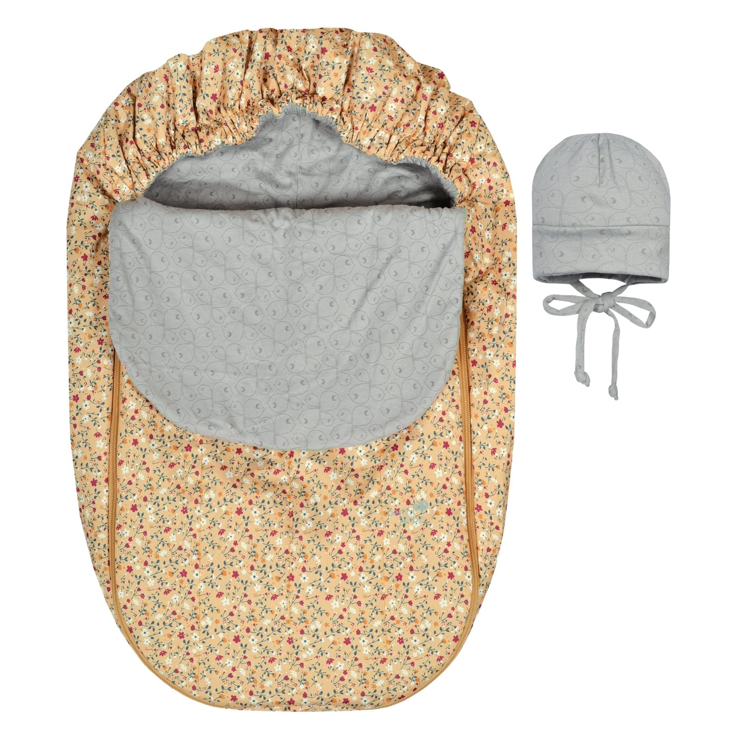 Mid-season car seat cover - Curry Floral