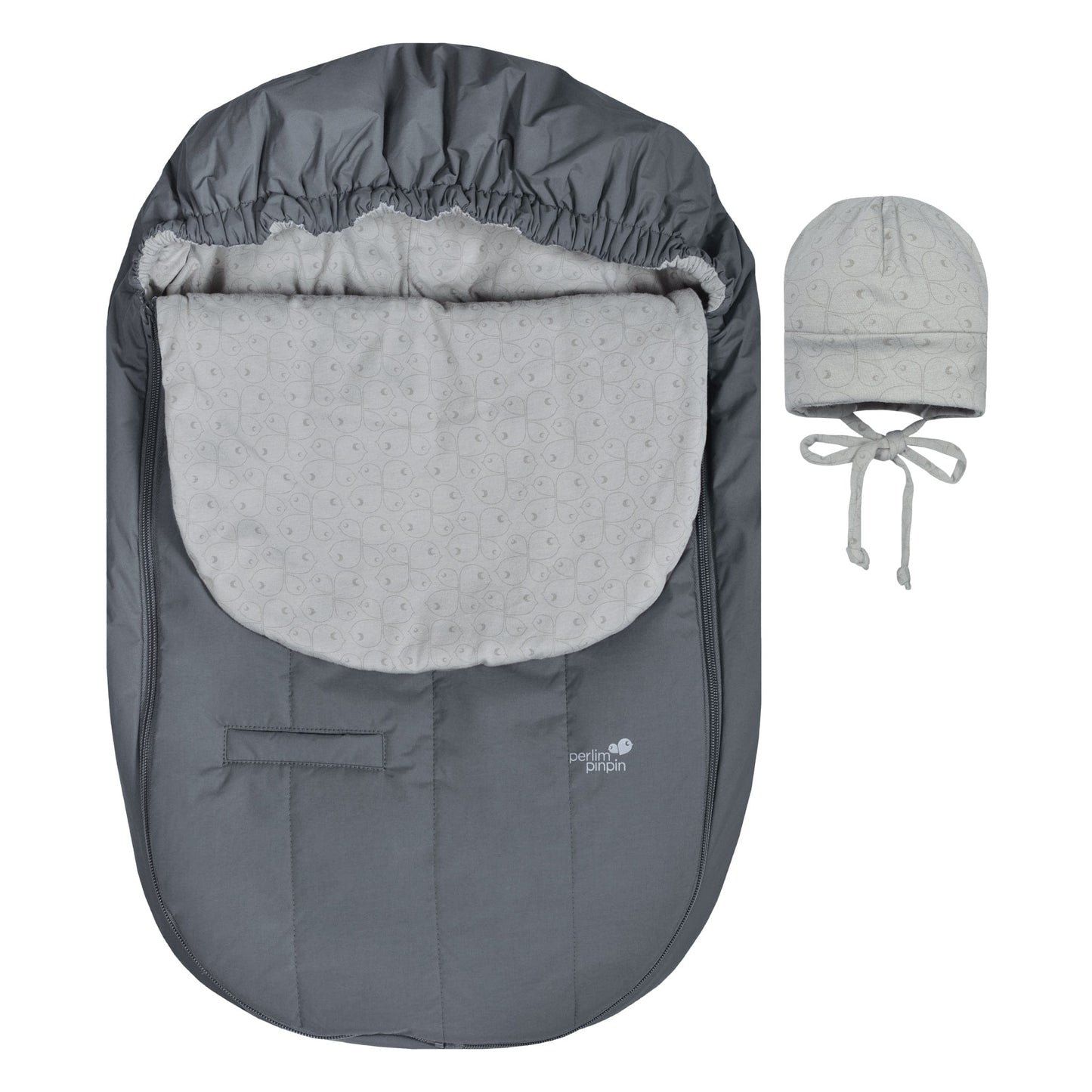 Mid-season car seat cover - Grey