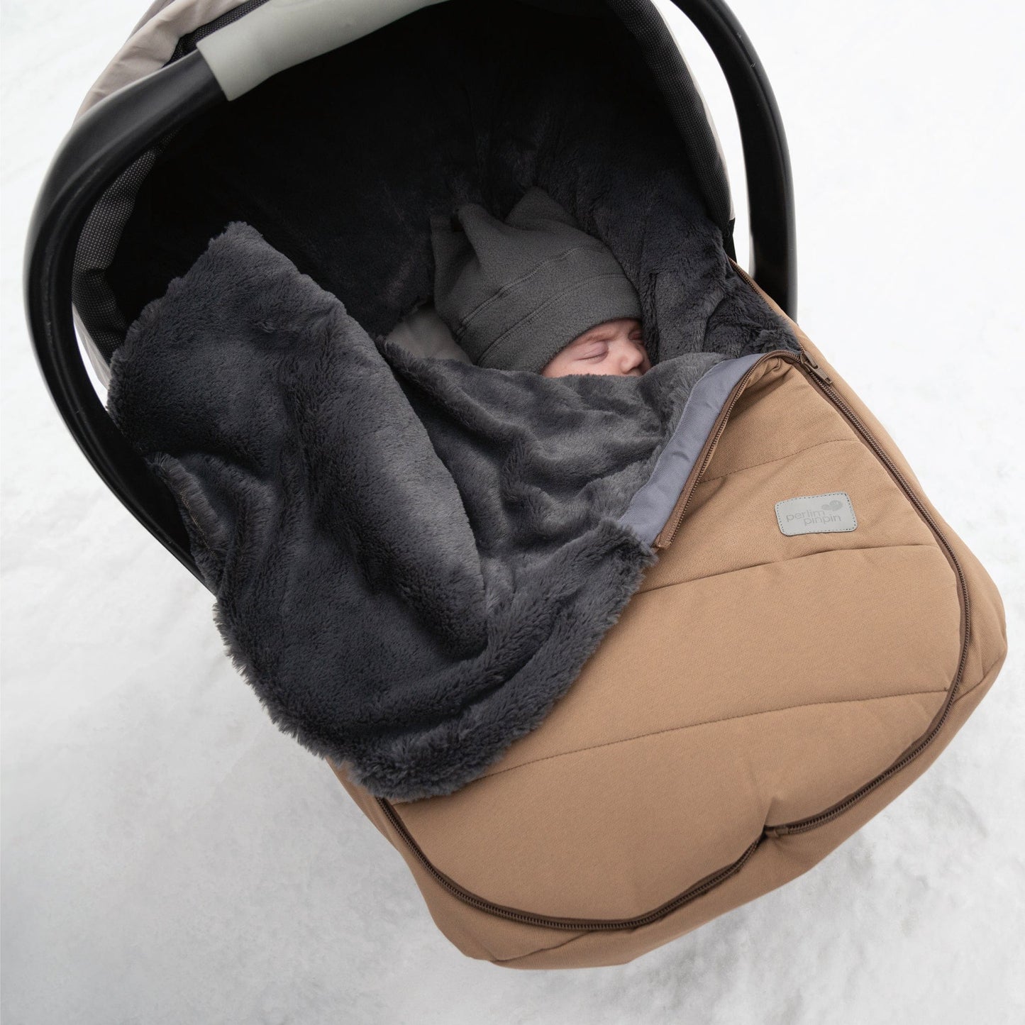 Baby car seat cover for winter - Hunter green