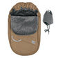 Baby car seat cover for winter - Toffee textured