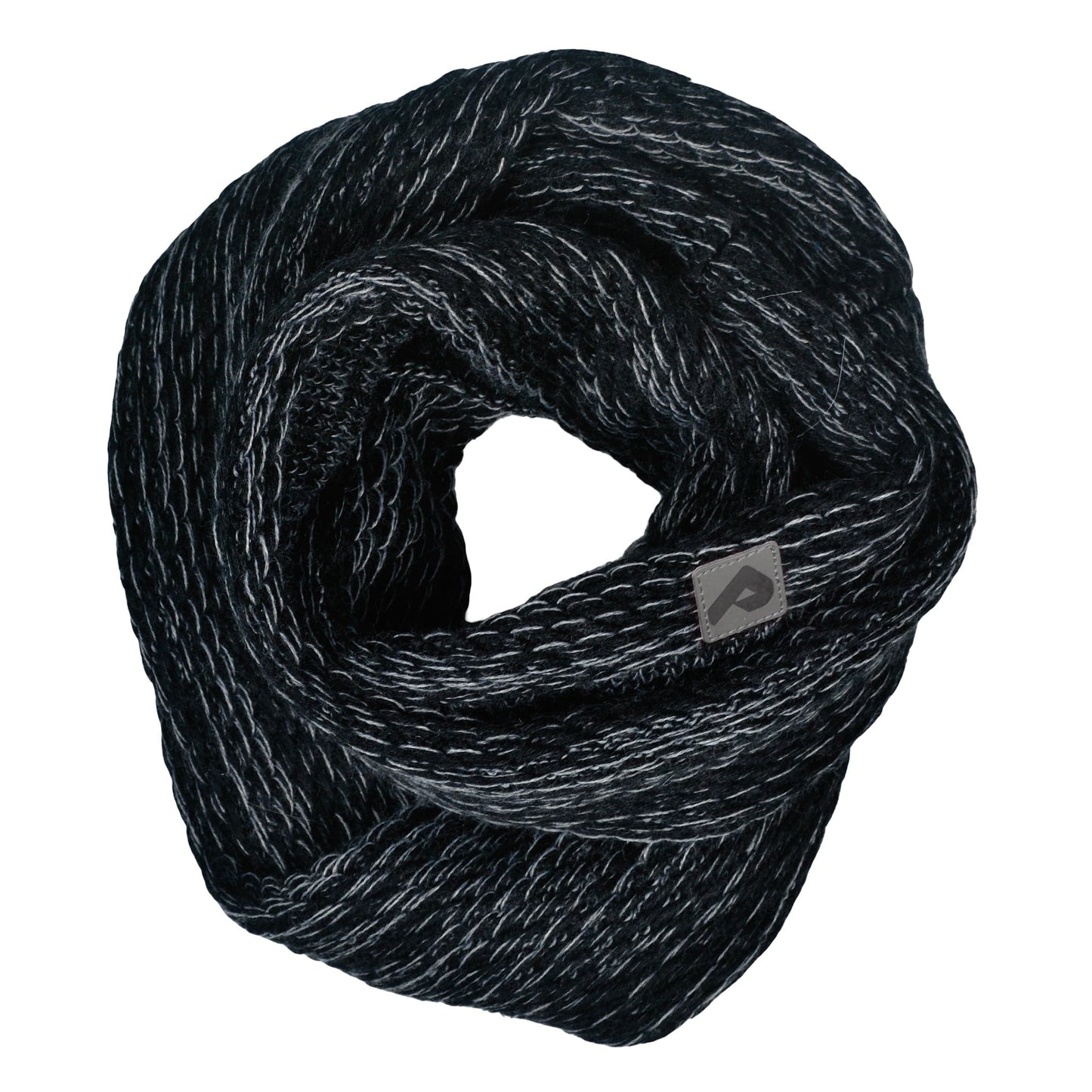 Foulard circulaire - Gris et Noir