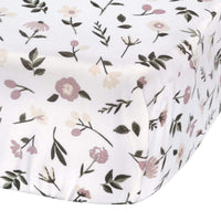 Crib fitted sheet - Floral