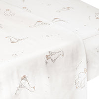 Crib flat sheet - Goose