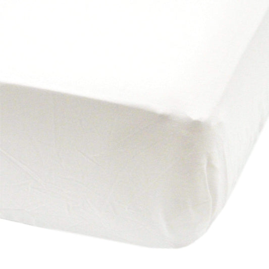Crib flat sheet - White