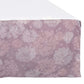 Crib bed skirt - Plum dandelions