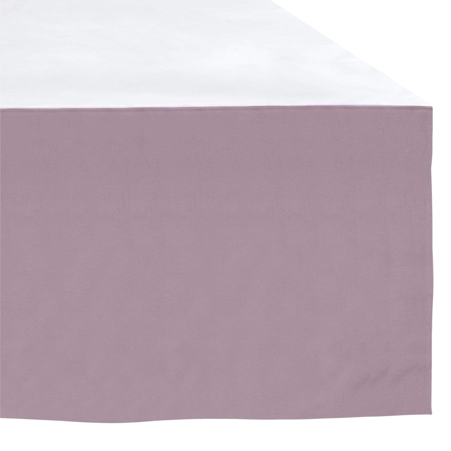 Crib bed skirt - plum