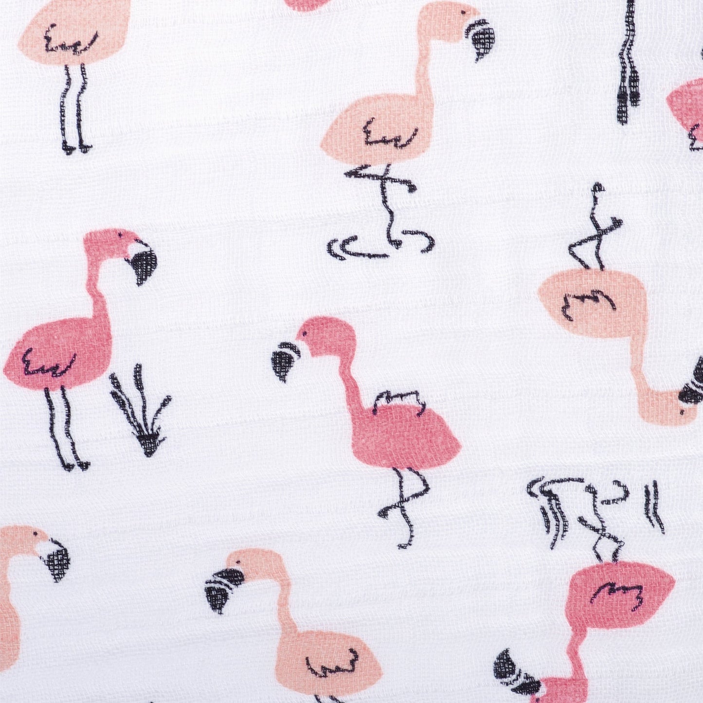 Cotton muslin swaddle - Flamingos