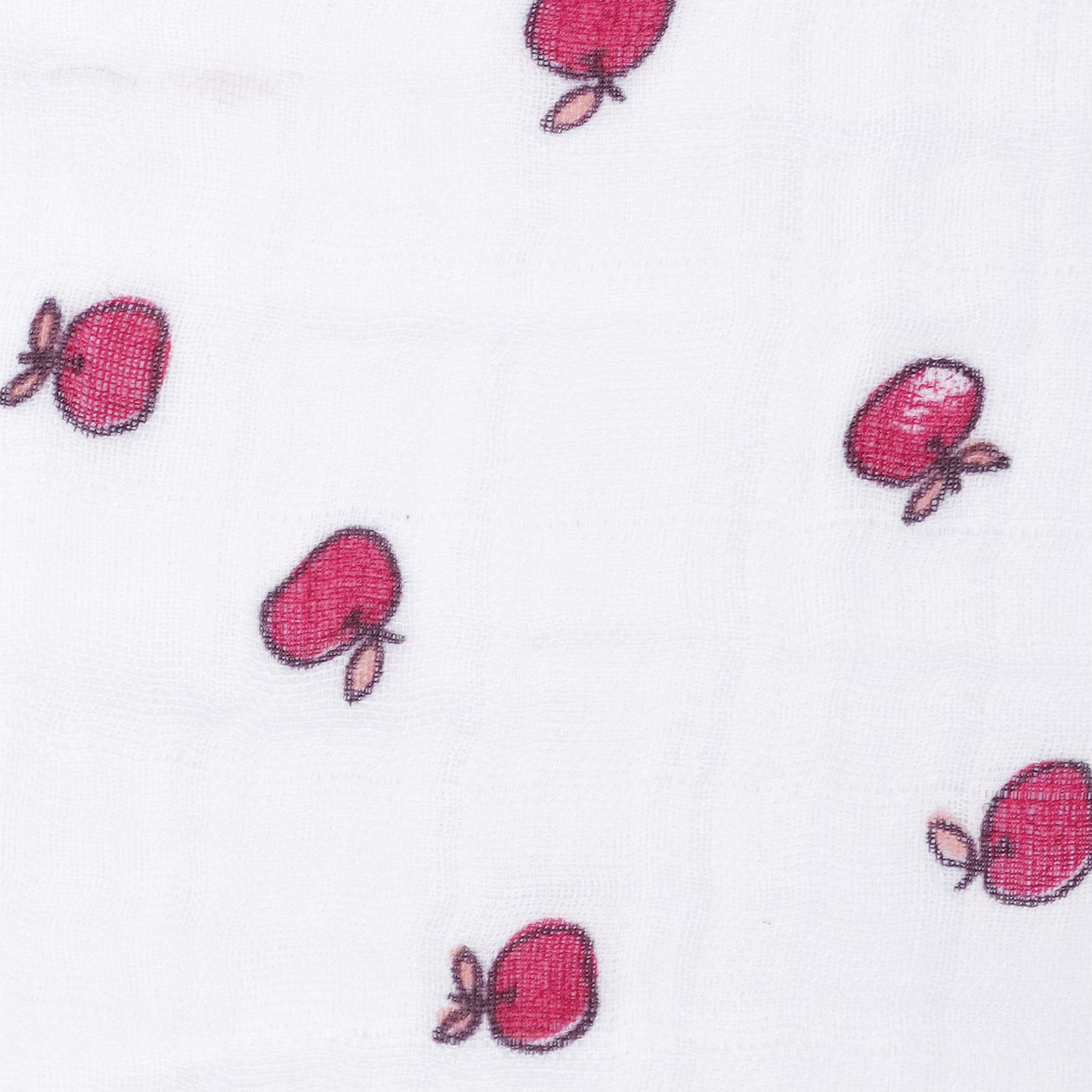Cotton muslin swaddle - Apples