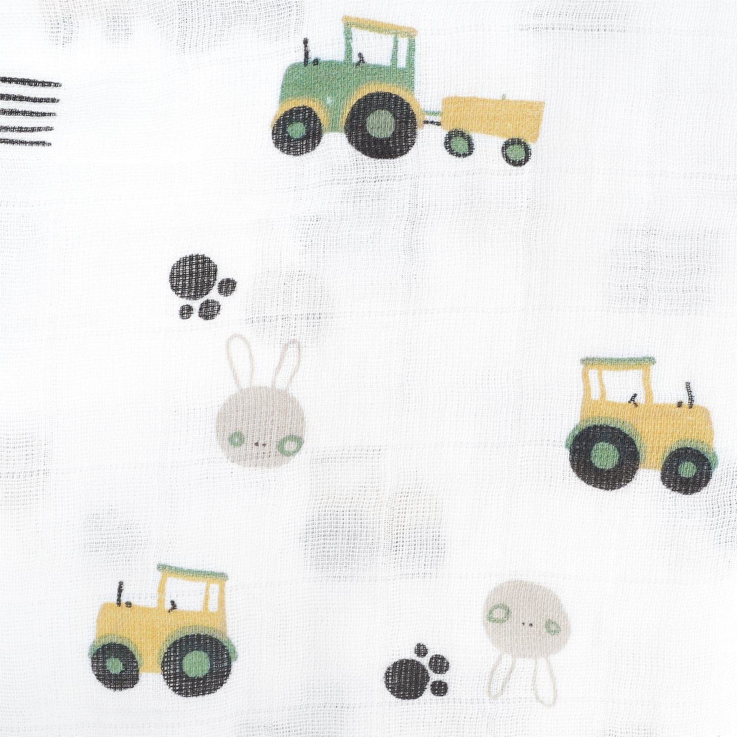 Cotton muslin sleep sack - Tractors  (0.7 tog)