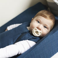 Cotton muslin sleep sack - Navy (0.7 tog)