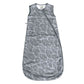 4 layers cotton muslin sleep bag - Charcoal Leaves (1.5 tog)