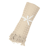 Organic cotton throw blanket  - Curry