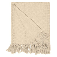 Organic cotton throw blanket  - Curry