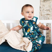 Organic cotton throw blanket  - Curry
