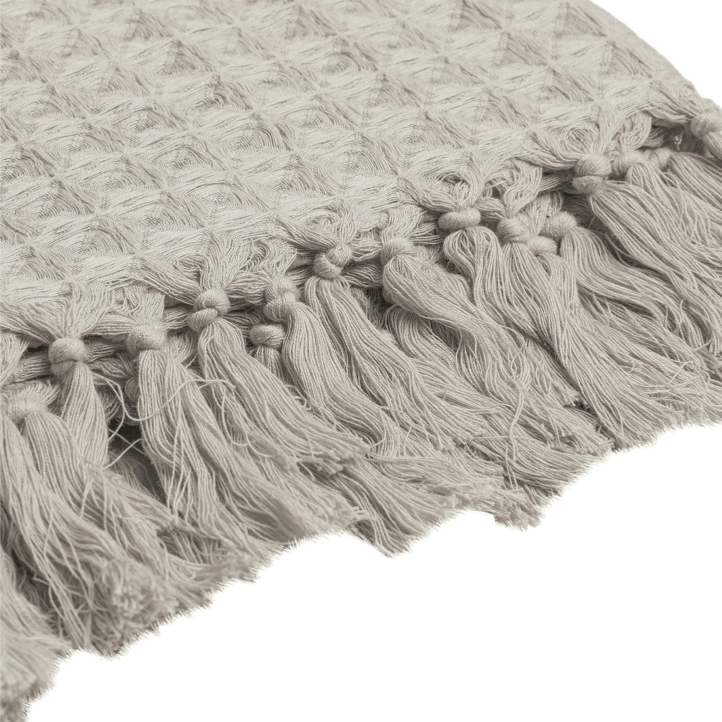 Organic cotton throw blanket - Sesame