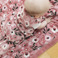 Plush sleep sack - Roses (1.5 togs)