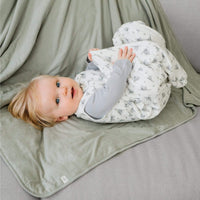 Bamboo blanket - Moss green