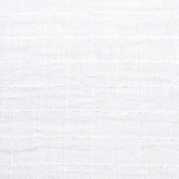 Cotton muslin fitted sheet - White