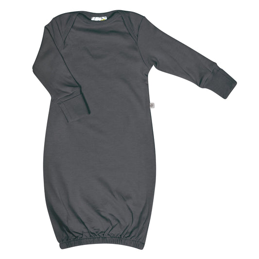 Bamboo baby nightgown - charcoal