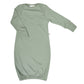 Bamboo baby nightgown - moss green