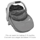 Infant winter bunting bag - Silver