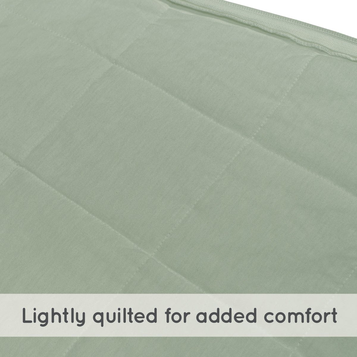 Quilted cotton sleep bag - Moss Giraffe (1.0 tog)