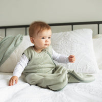 Quilted cotton sleep sack - Moss Giraffe (1.0 tog)