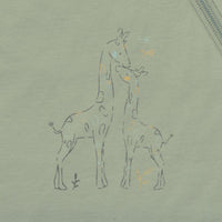 Quilted cotton sleep sack - Moss Giraffe (1.0 tog)