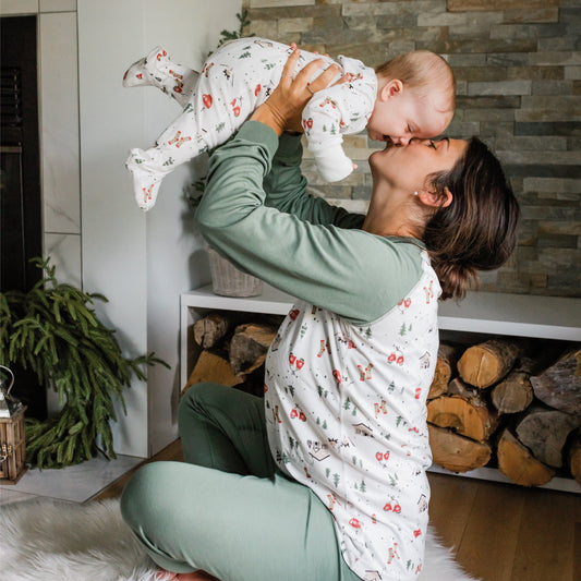 Pyjama pour bébé en bambou - Chalet de Noël