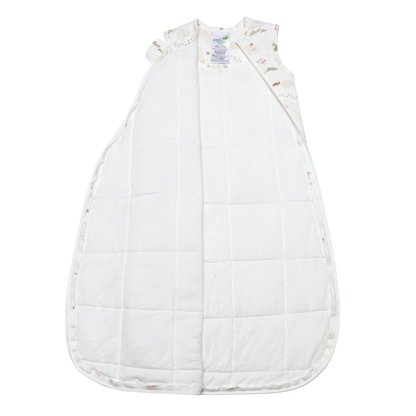 Quilted bamboo sleep bag - Desert (2.5 togs)